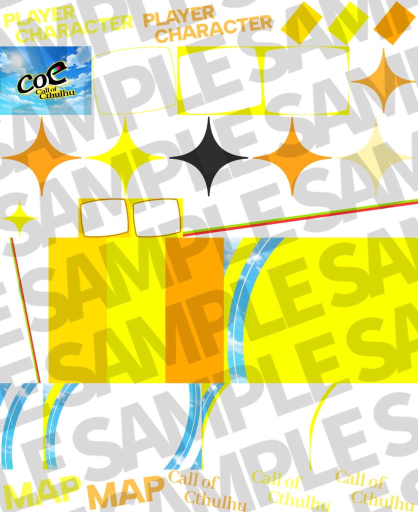 【無料zip有/CoC】ペル〇ナ4R風ココフォリア部屋素材&投げるだけzipファイル【ココフォリア素材】