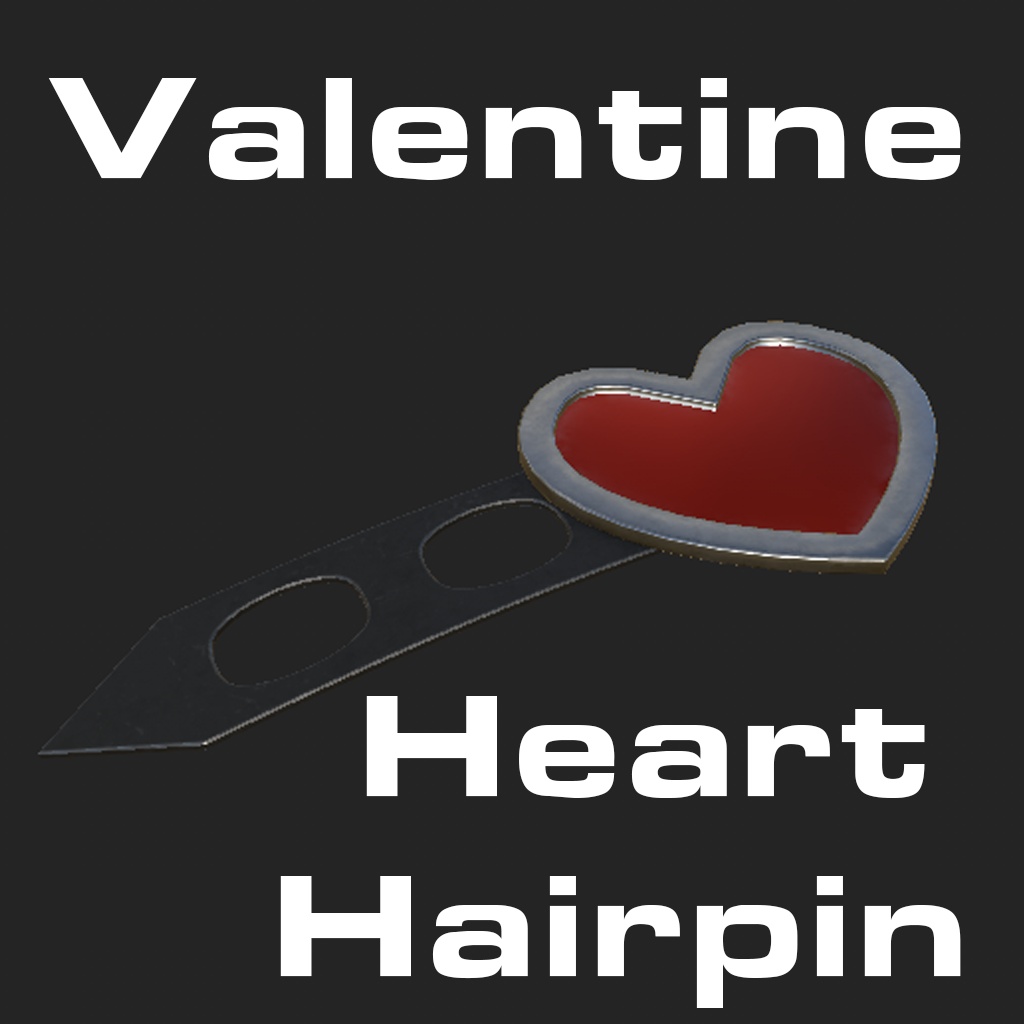 Avatar Accessoire: Valentines Heart Hair Pin