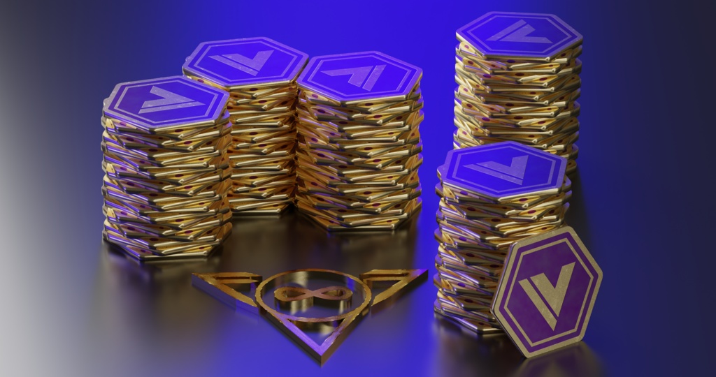 VRChat Credits V - 3D model (VBuck)