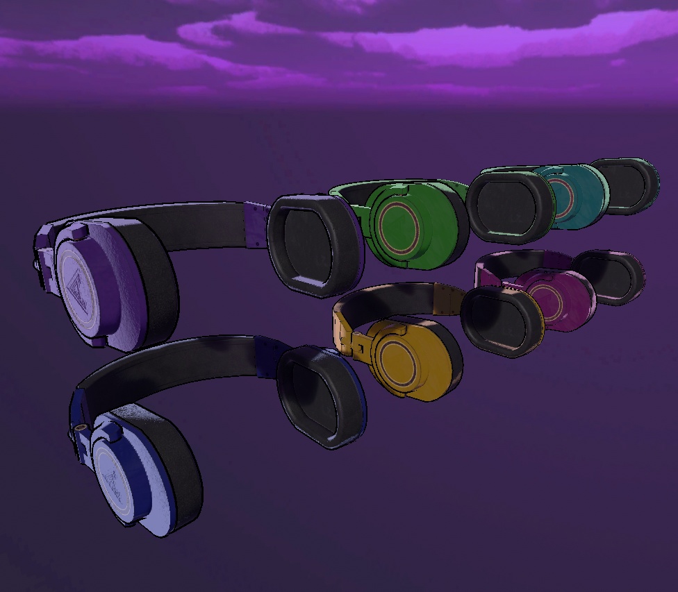 ADR-X50 Headphones 3D Model