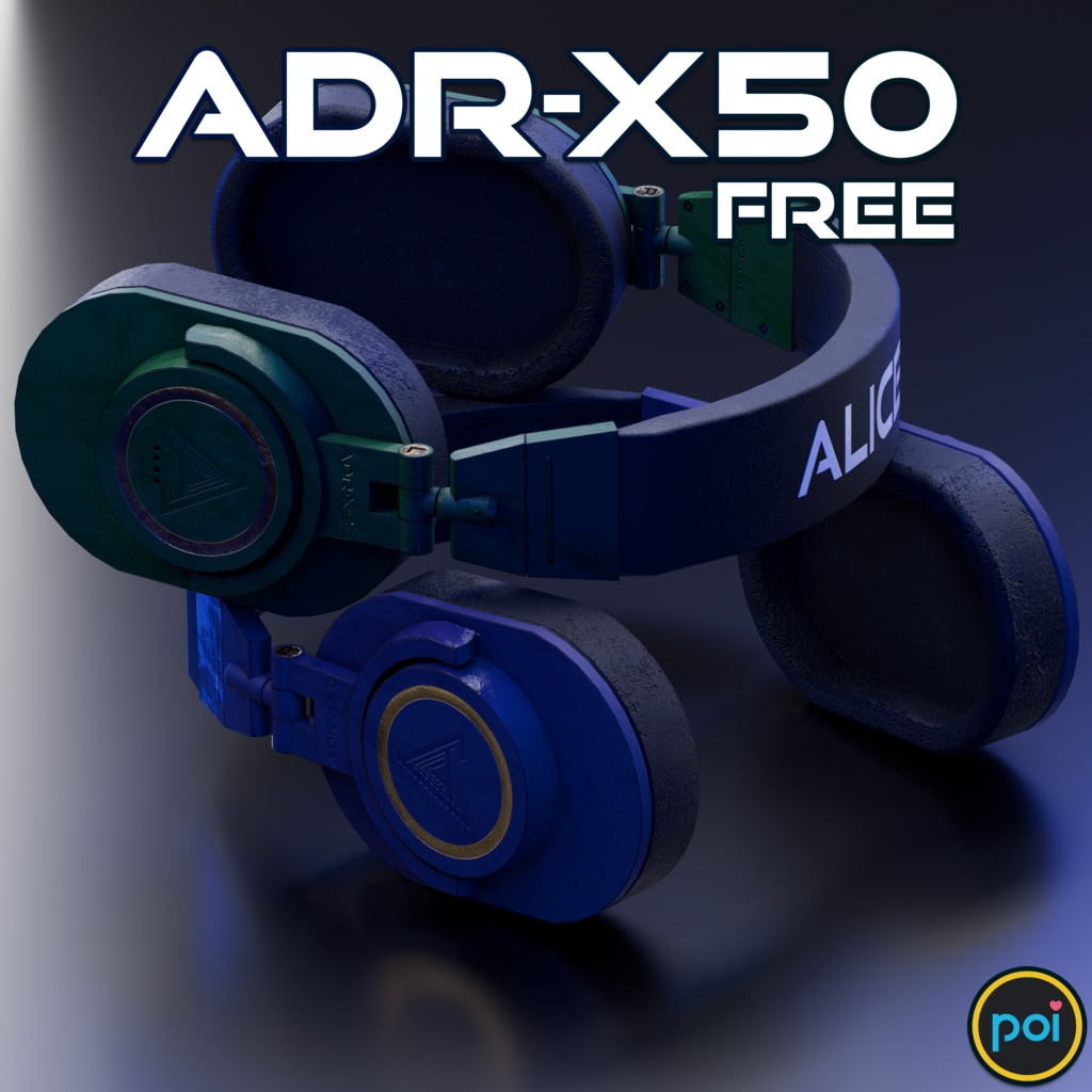 ADR-X50 Headphones 3D Model