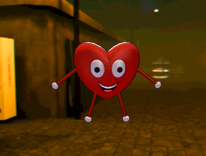 [Free] Cute Heart Bling Accessory ❤️ | PhysBones & LilToon Ready | VRChat Asset