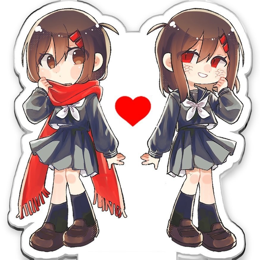 アクリルスタンド【アヤノ×焼き付ける蛇】・ステッカーセット