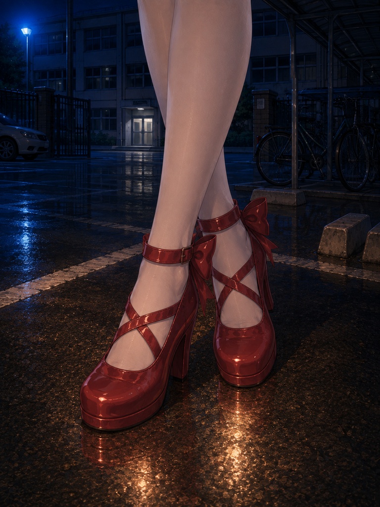 見回り中の国語教師さん 屋外編 PDF+PNG