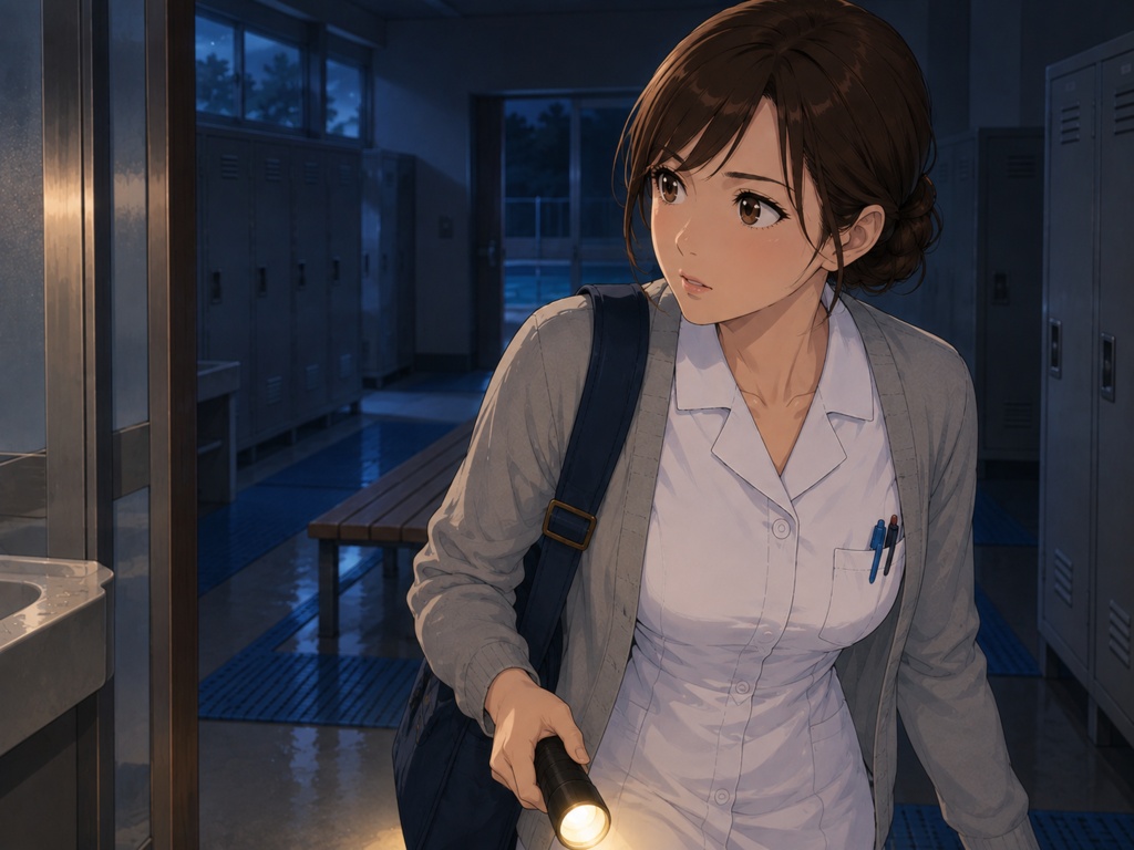 夜の学校 夜間巡回 ―白いパンプス、濡れるまで― PNG65枚+PDF