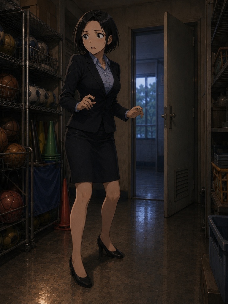 体育倉庫でごろ寝の国語教師さん PNG+PDF 83