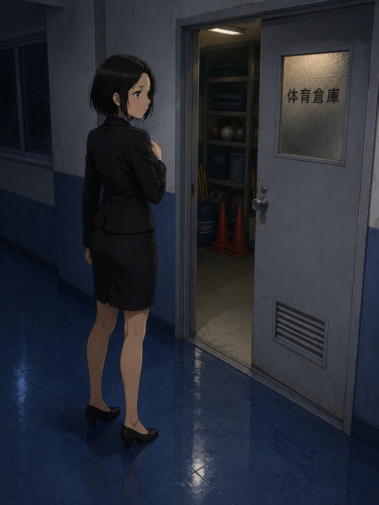 体育倉庫でごろ寝の国語教師さん PNG+PDF 83