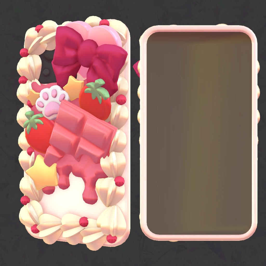 いちごデコケース