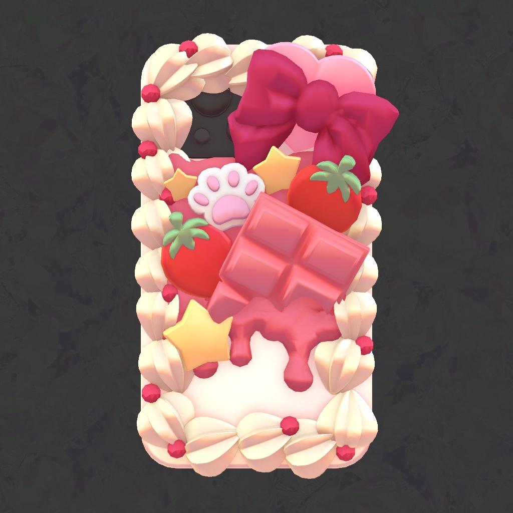 いちごデコケース