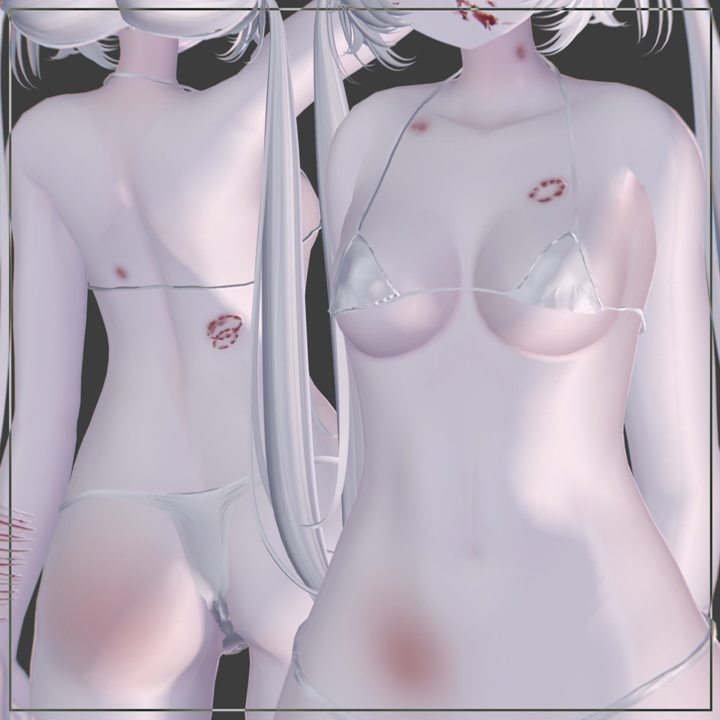 ルルネ対応 ♡ sleep bite:cat cut blood texture ♡ 他3アバター追加対応