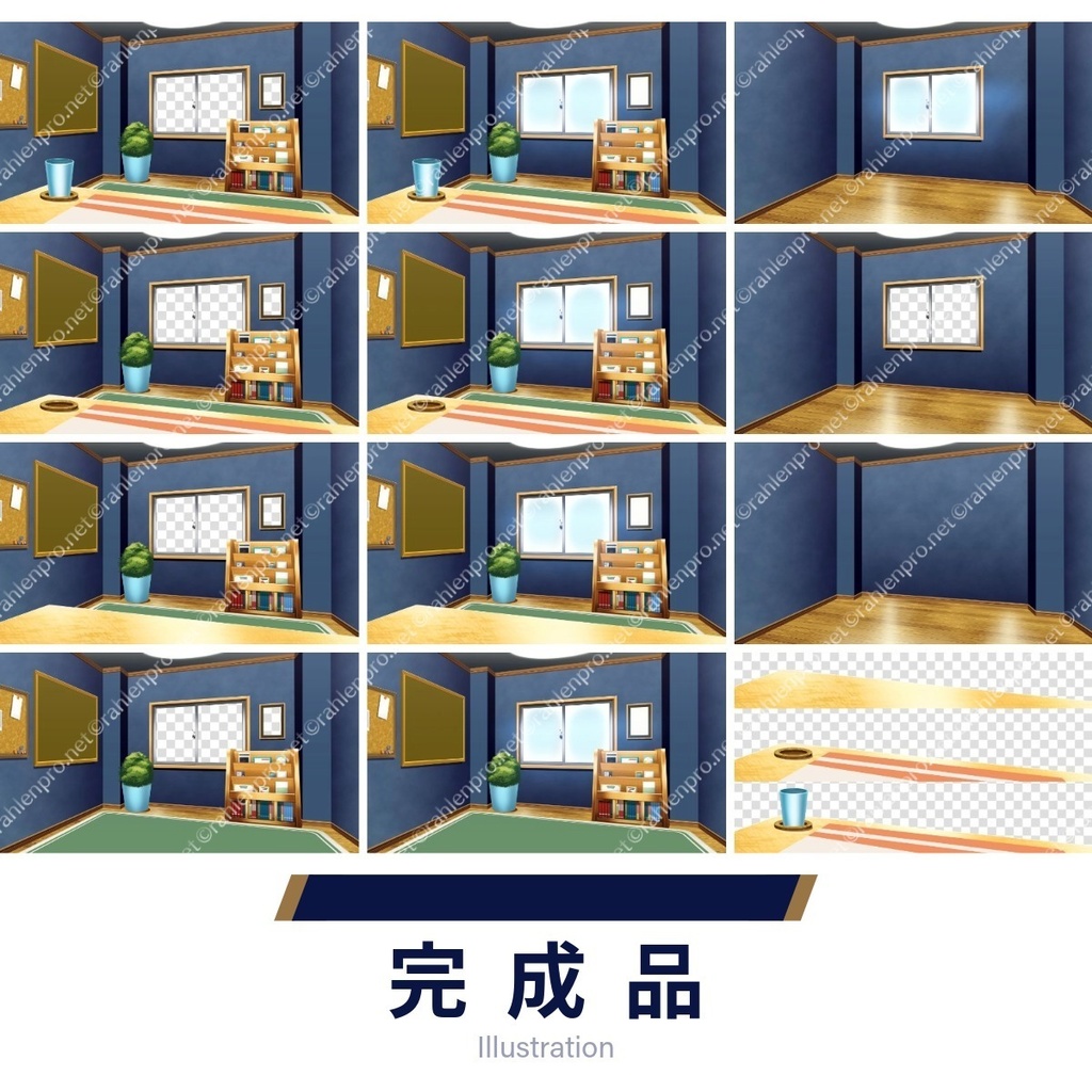 背景素材 ワンルーム