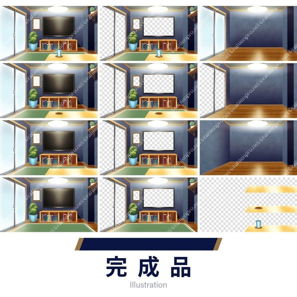 背景素材 ワンルーム