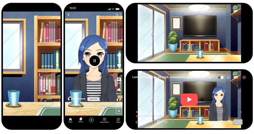 背景素材 ワンルーム