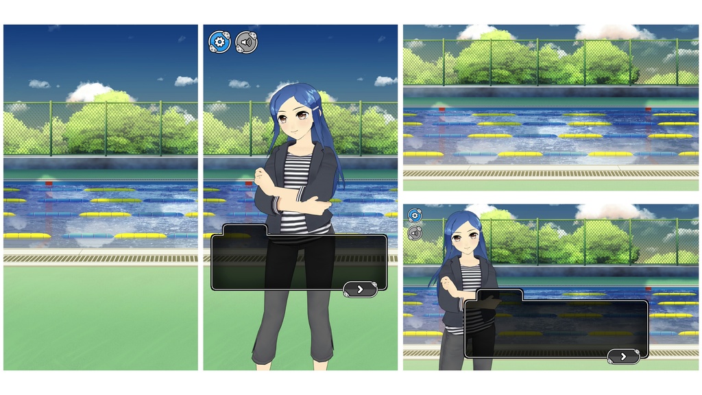 背景素材 プール