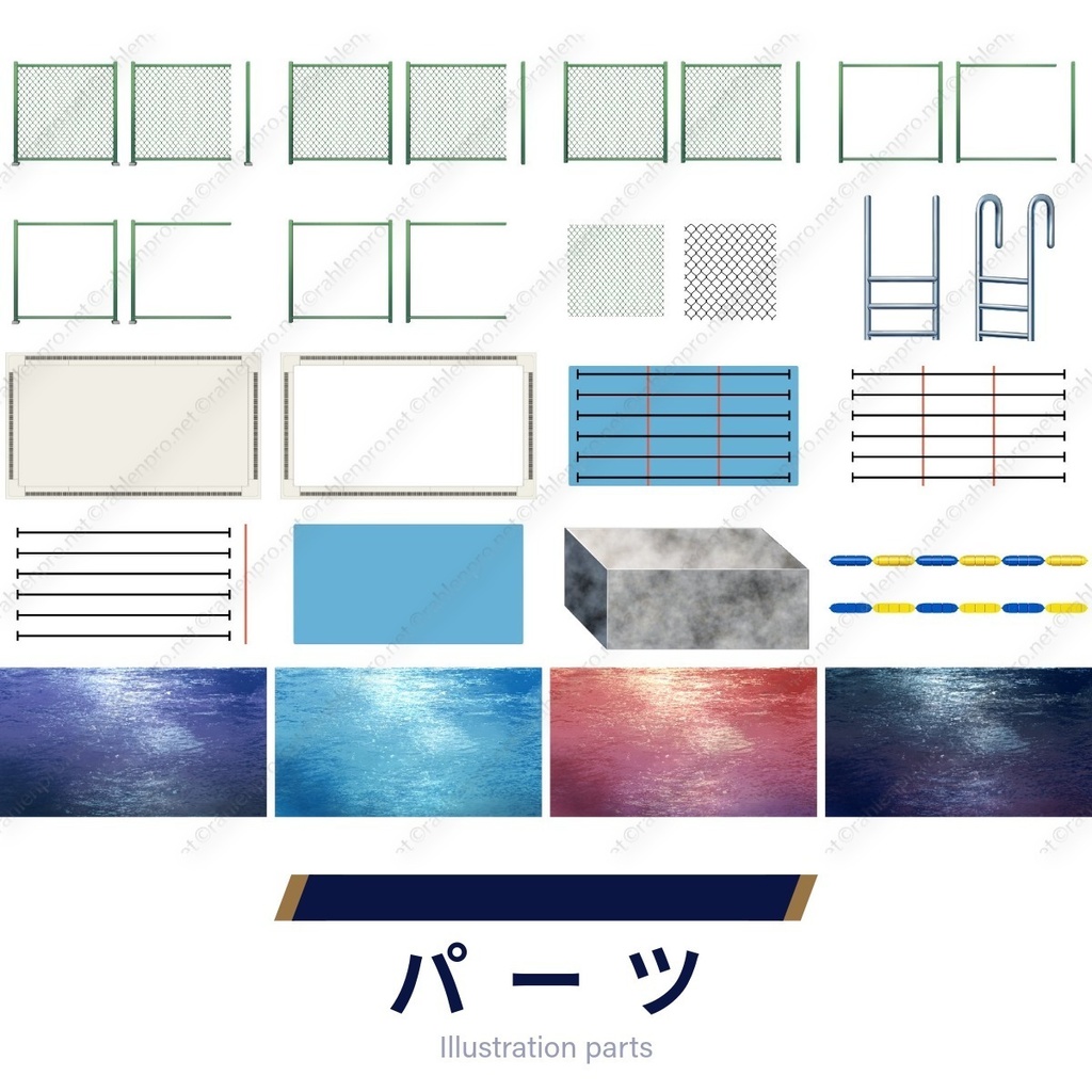 背景素材 プール