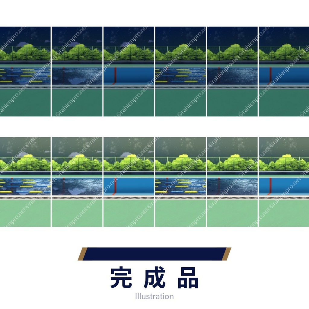 背景素材 プール