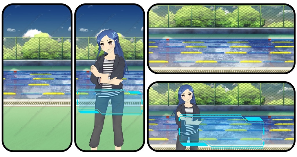 背景素材 プール