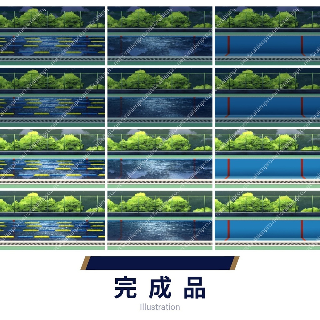 背景素材 プール