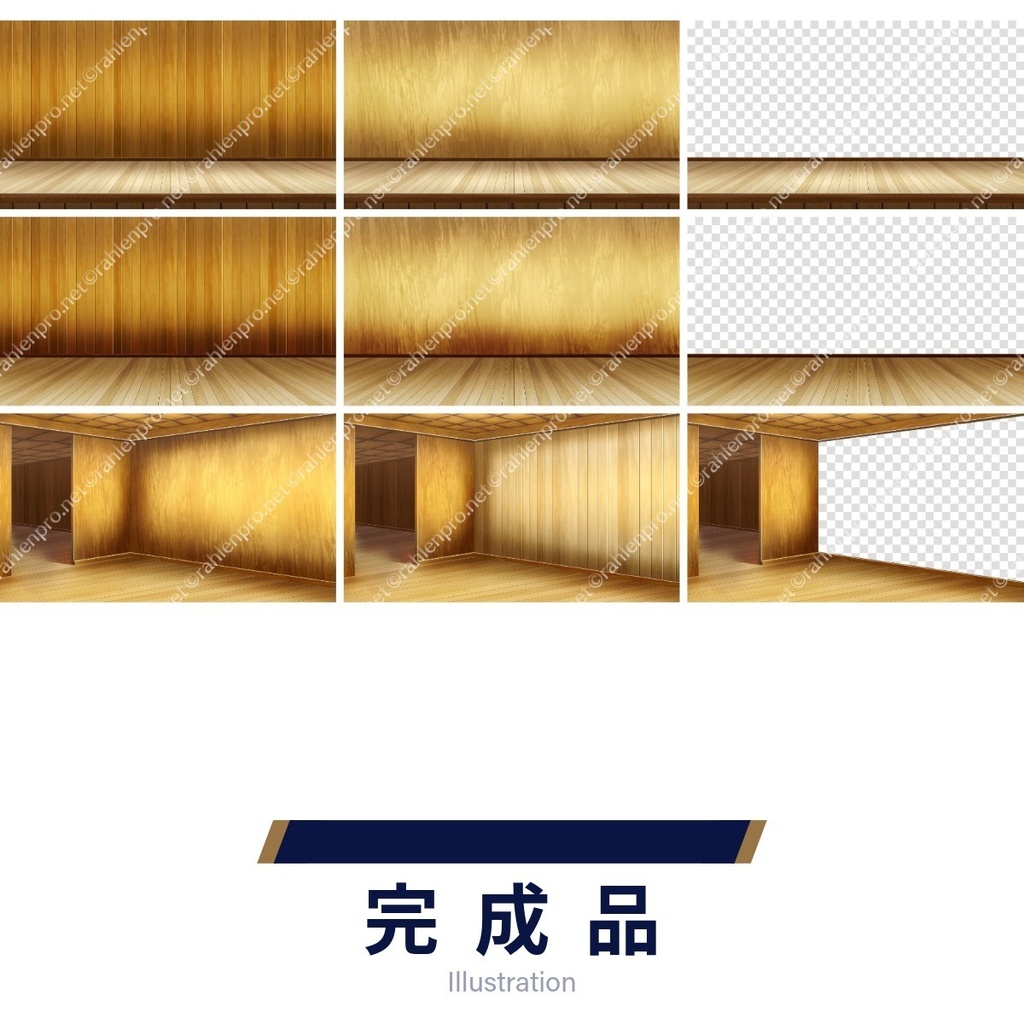 背景素材 檜舞台