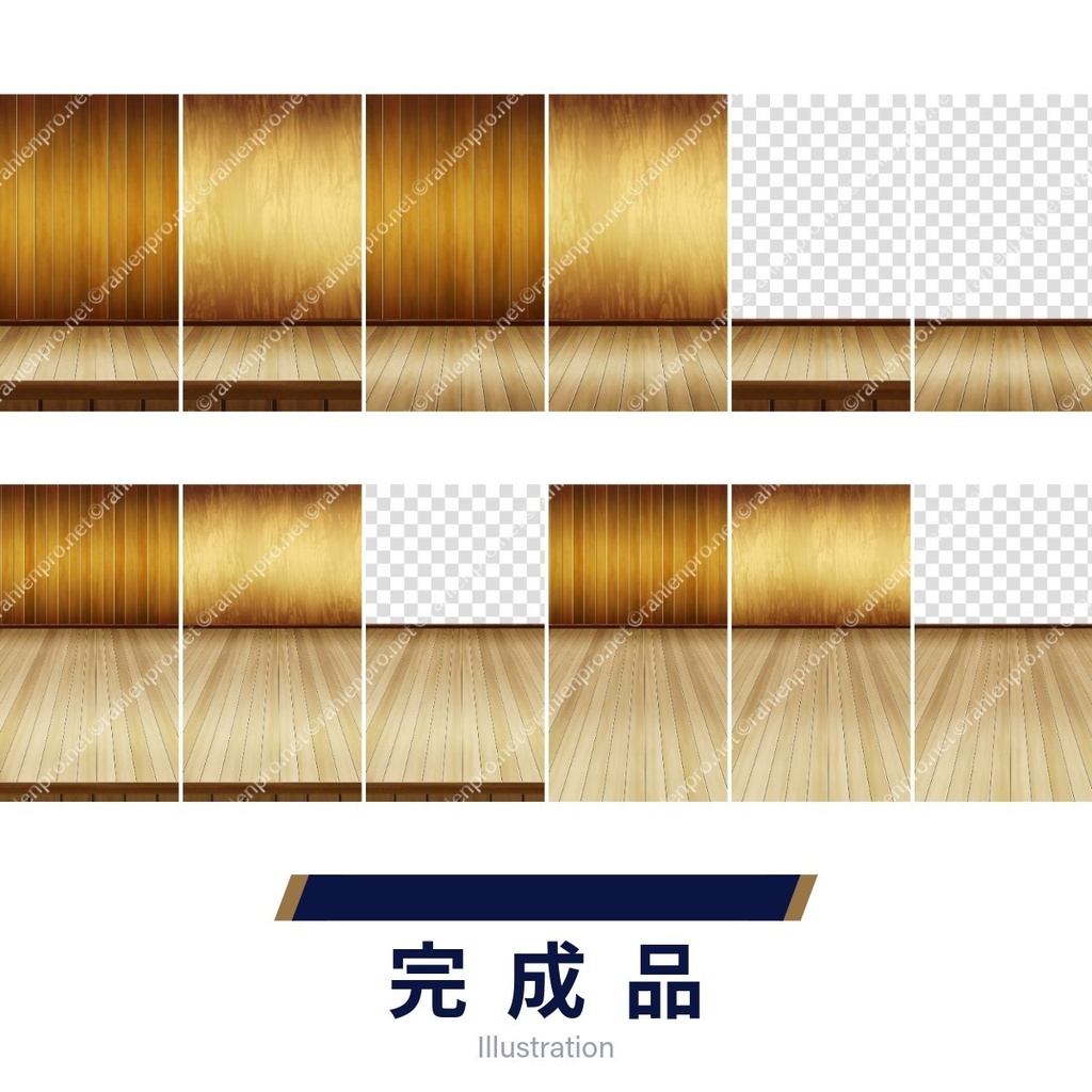 背景素材 檜舞台