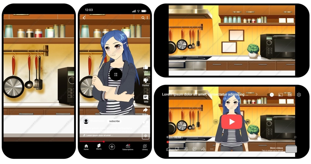 背景素材 キッチン