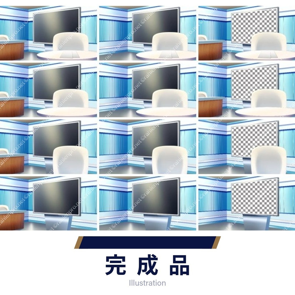 背景素材 ニュース番組