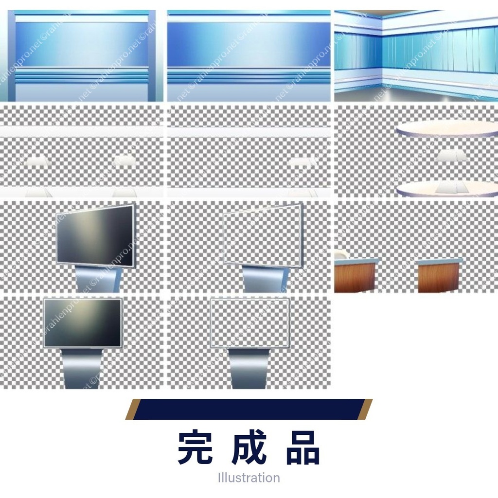 背景素材 ニュース番組