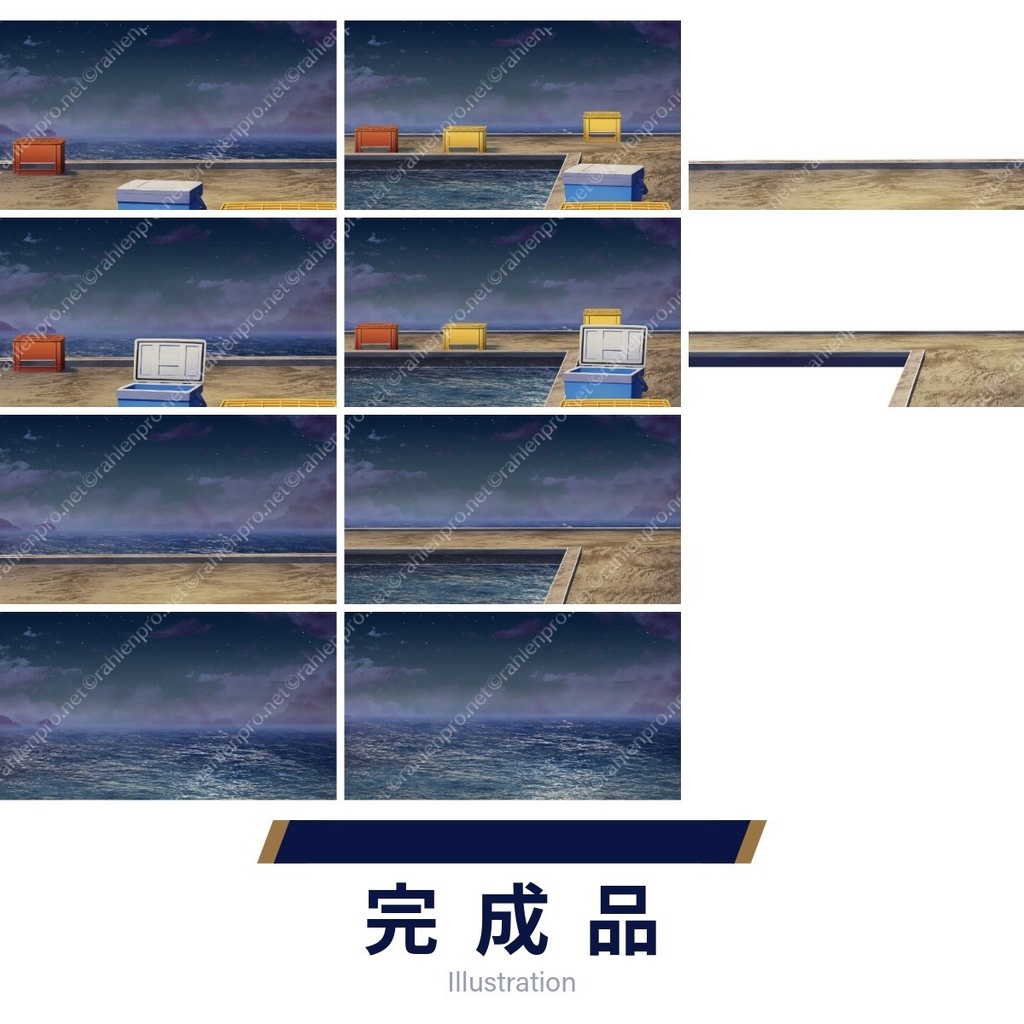 背景素材 釣り堀