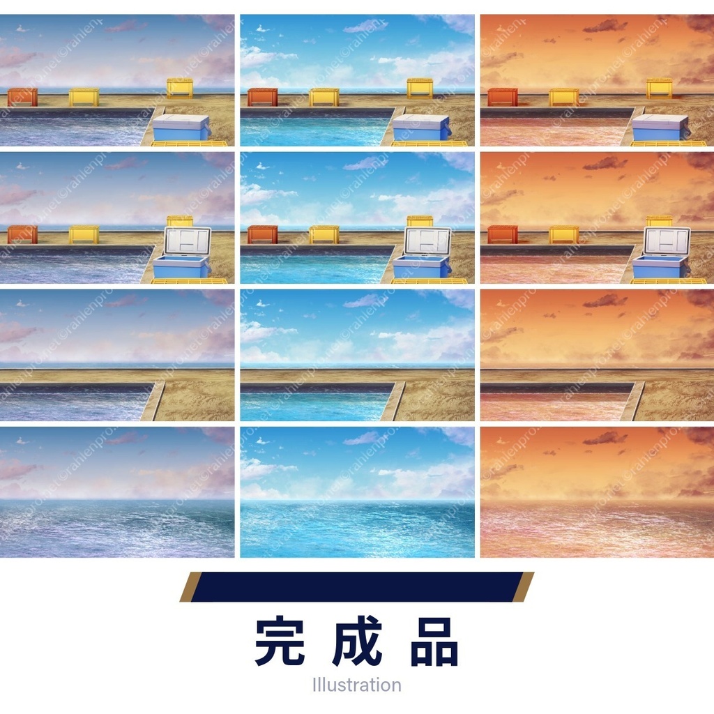 背景素材 釣り堀