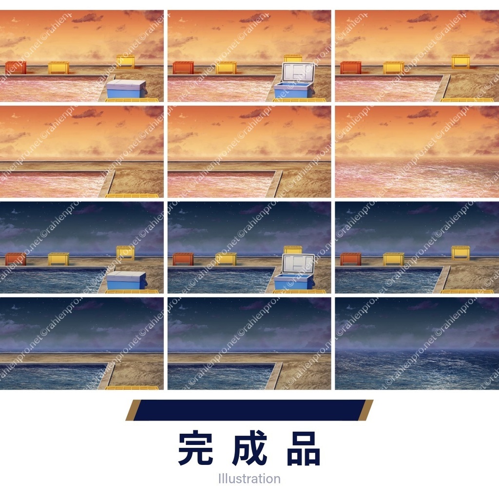 背景素材 釣り堀