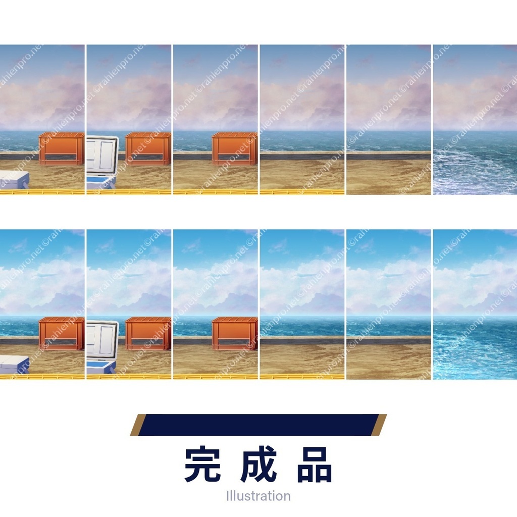 背景素材 釣り堀