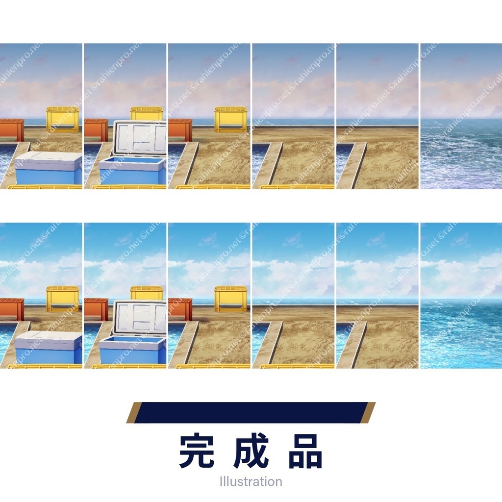 背景素材 釣り堀