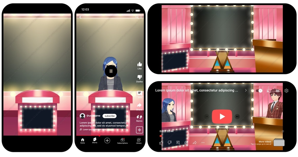 背景素材 クイズ番組