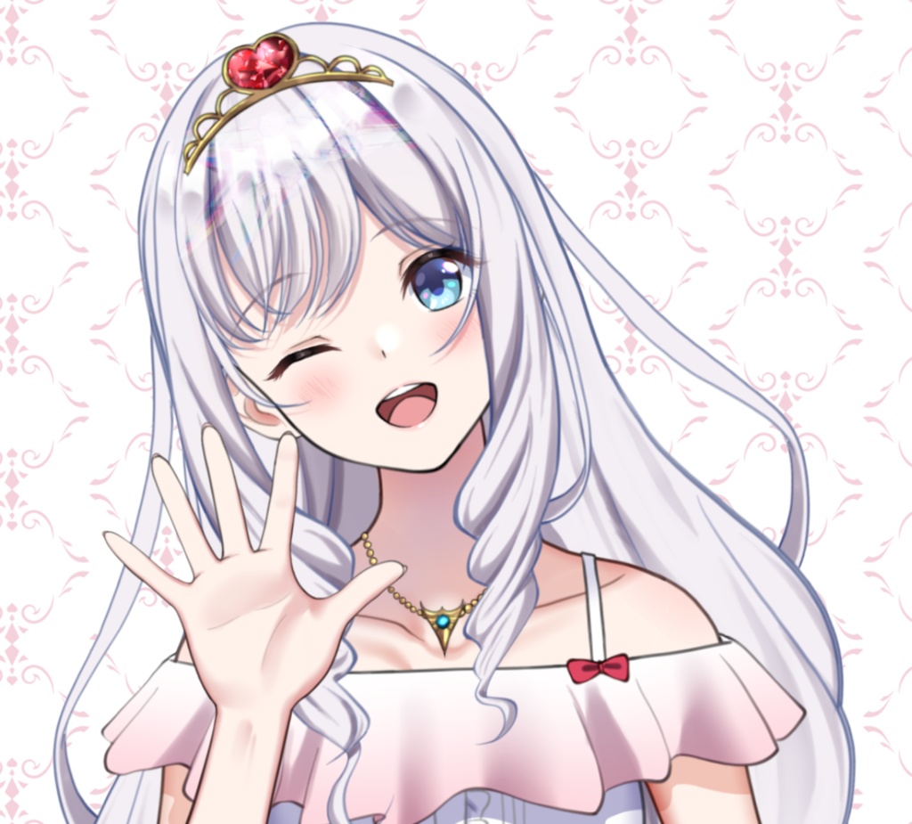 【フリー素材】振っている手【Vtuber】