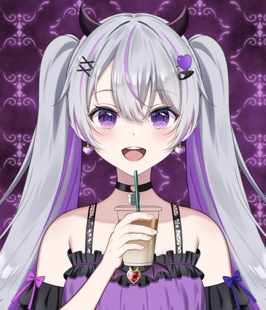 【フリー素材】カフェオレを持つ手【Vtuber】