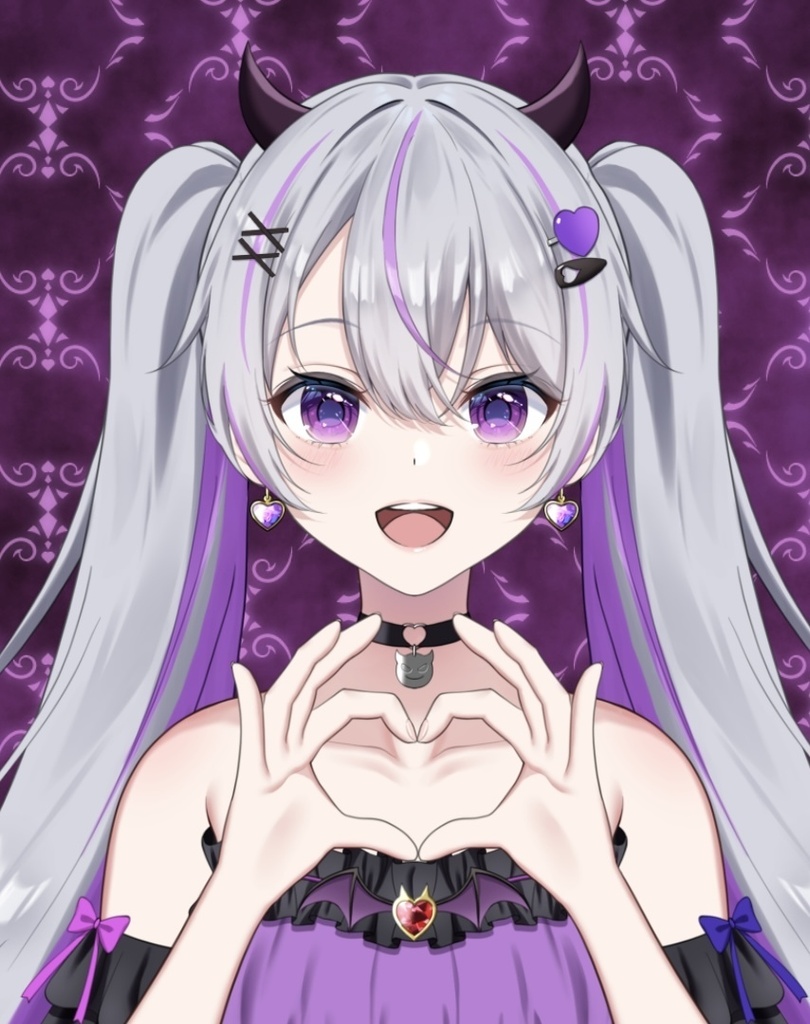 【フリー素材】ハートを作る手【Vtuber】
