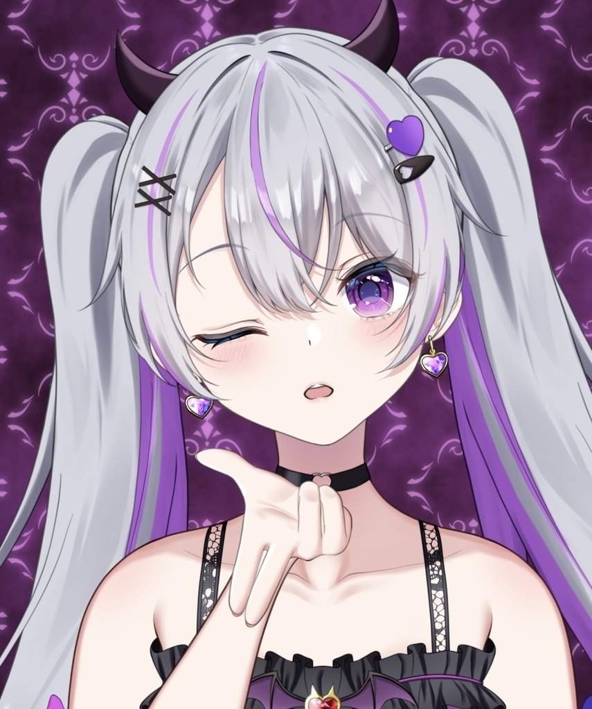 【フリー素材】投げキスをする手【Vtuber】