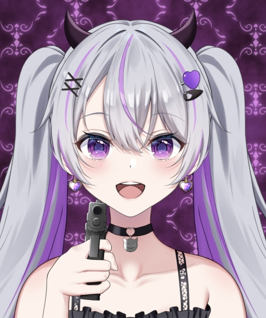 【フリー素材】銃を構える手【Vtuber】