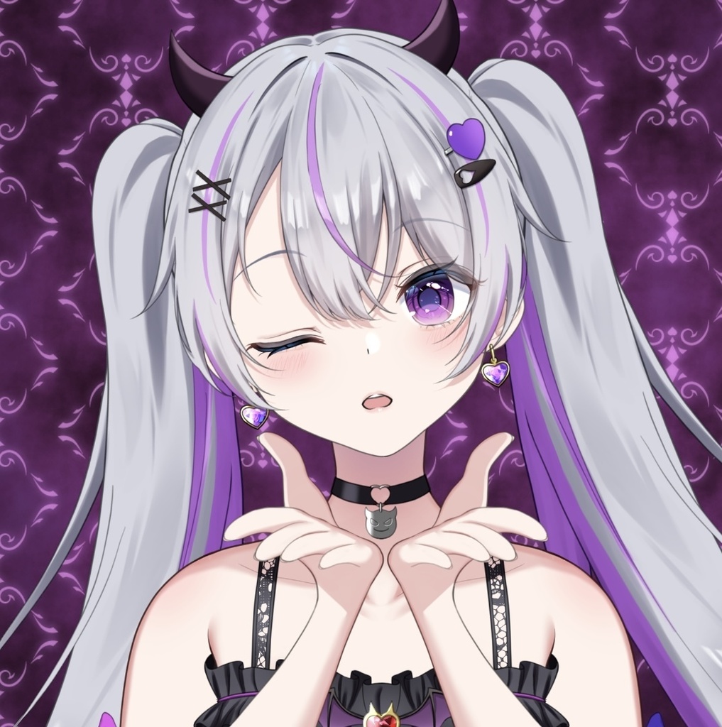 【フリー素材】投げキスする手【Vtuber】