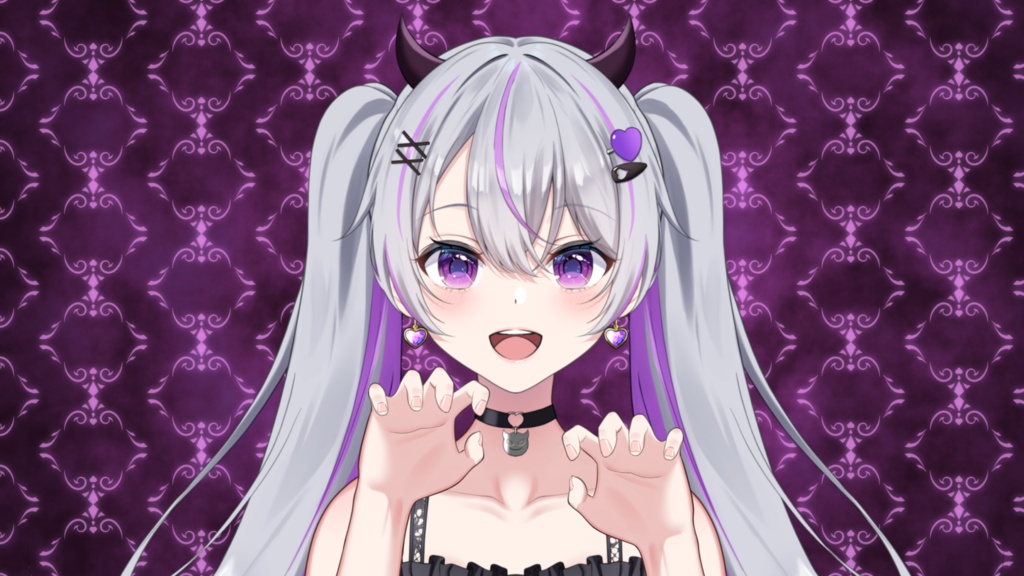 【フリー素材】がおーする手【Vtuber】