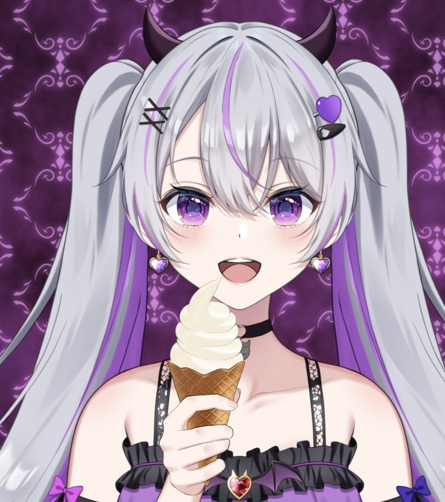【フリー素材】ソフトクリームを持つ手【Vtuber】