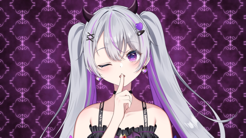 【Vtuber素材】人差し指を立てる手