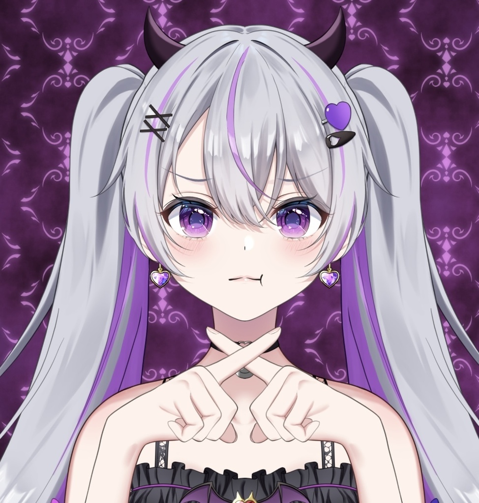 【Vtuber素材】バツを作る手
