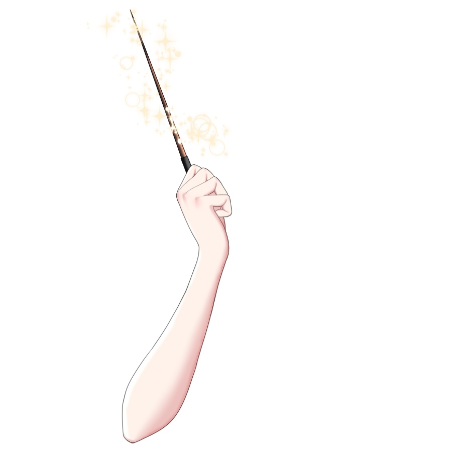 【Vtuber素材】魔法の杖を持つ手