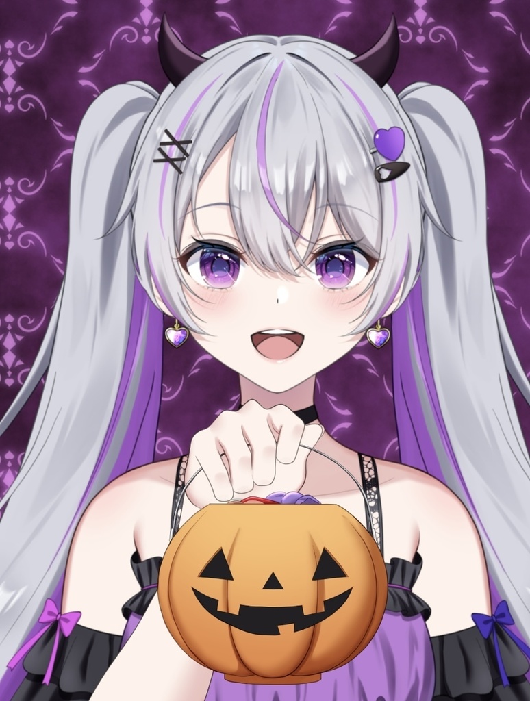 【Vtuber素材】手提げかぼちゃを持つ手