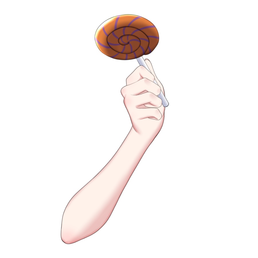 【Vtuber素材】キャンディを持つ手