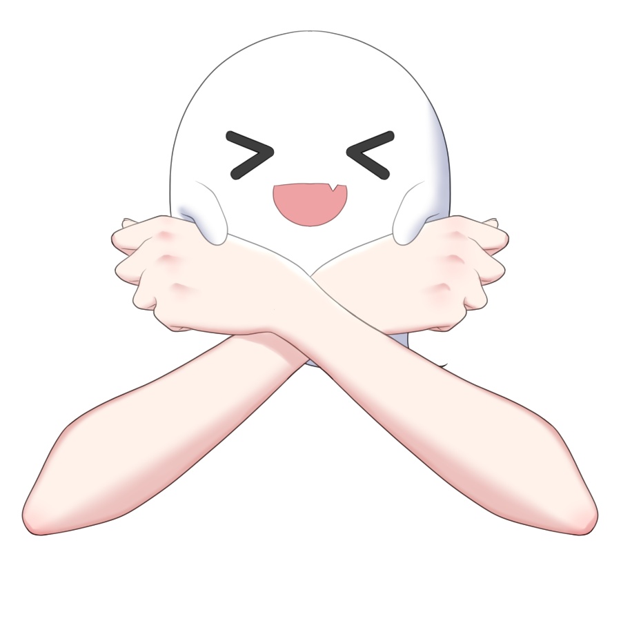 【Vtuber素材】おばけを抱っこする手