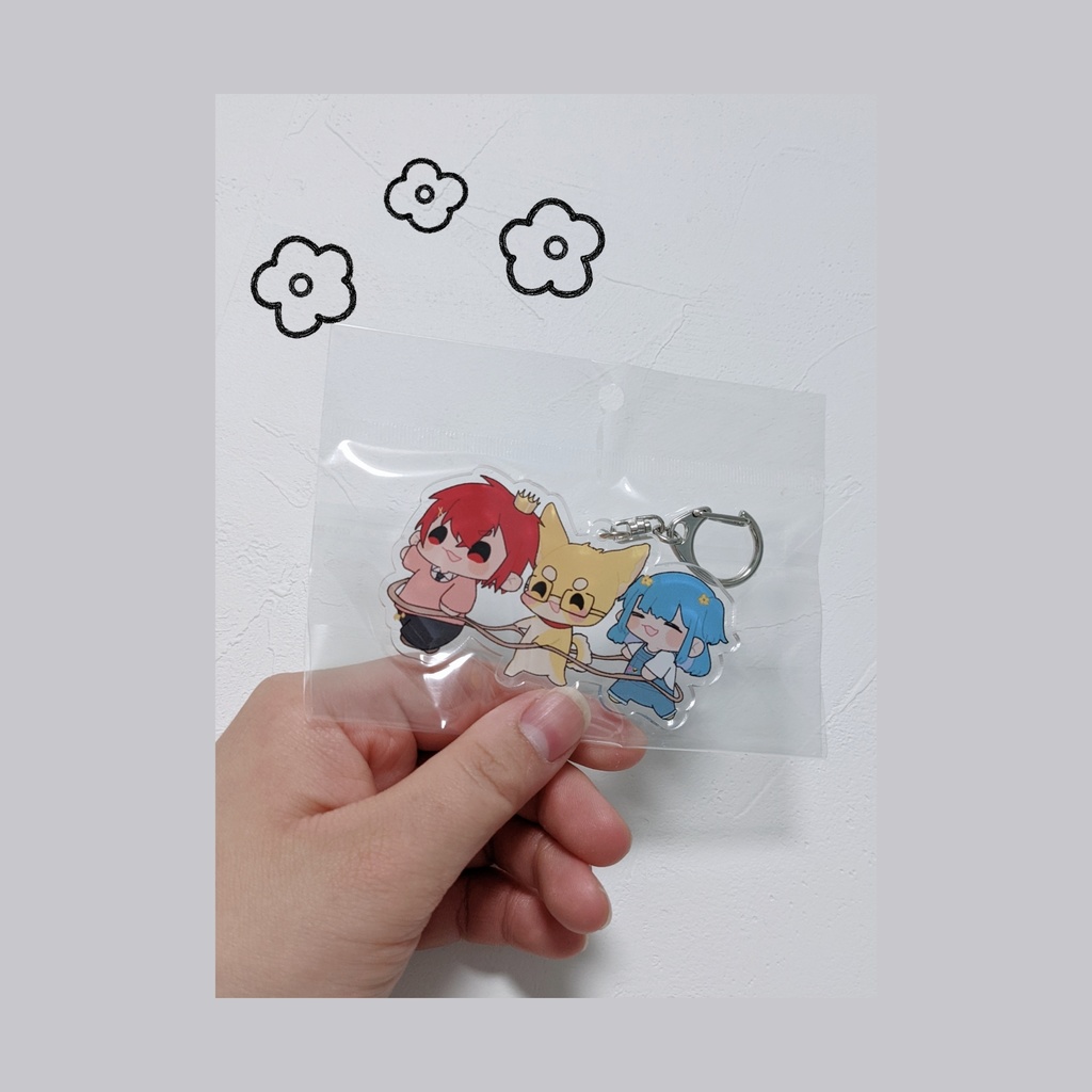 しんふぁみと一緒にお出かけアクキー