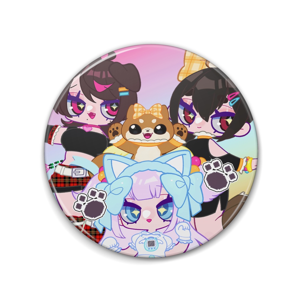 【結成記念】76mm缶バッジ