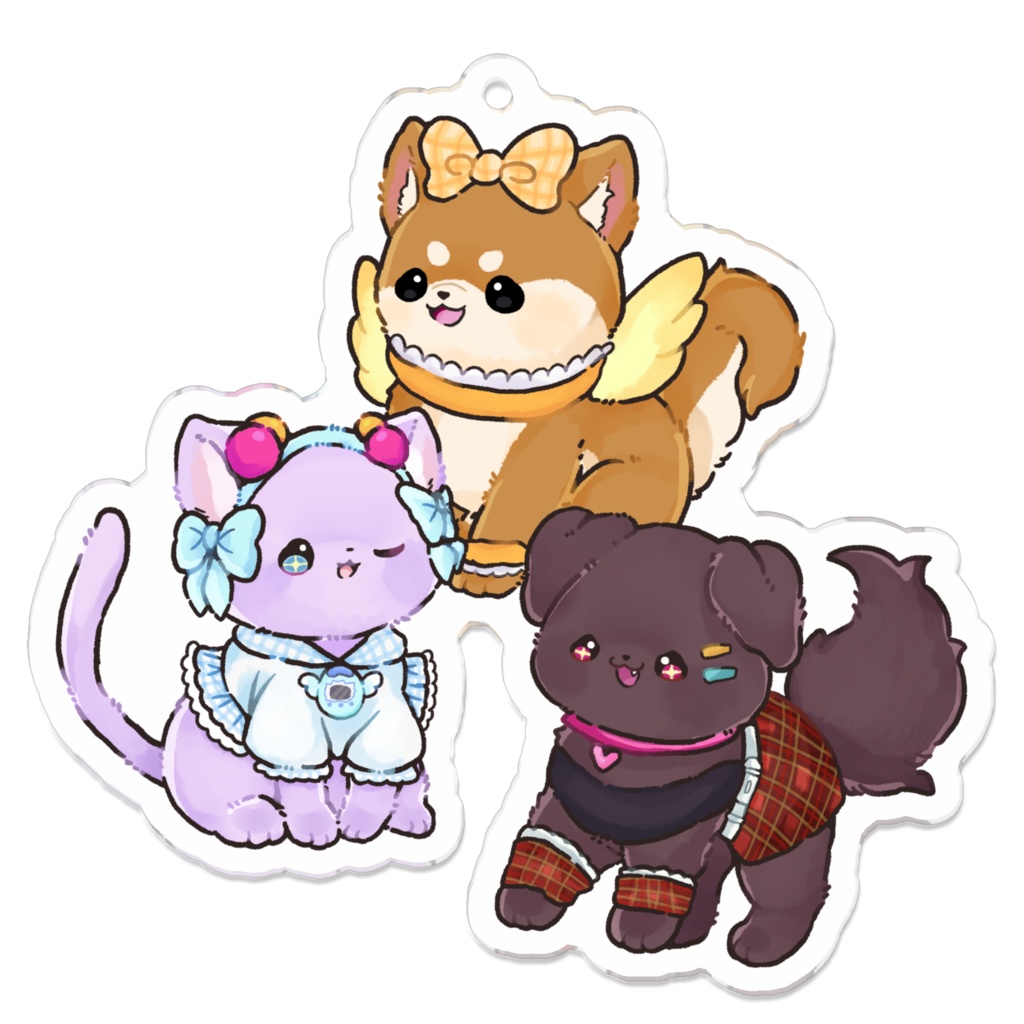 【2024あむあむ生誕祭グッズ】アクリルキーホルダー【70㎜】